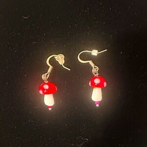 Small Mushroom Earrings